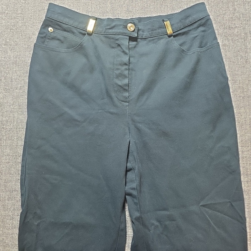 St. John Sport‎ By Marie Gray Womens Navy Blue Straight Leg Pants Size 8